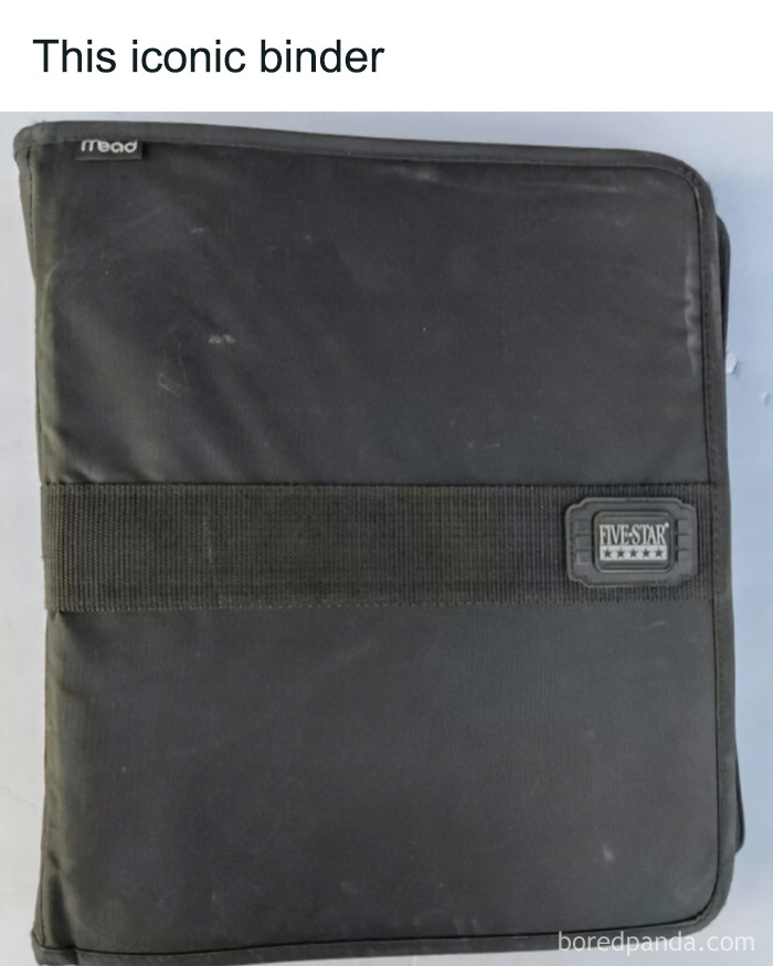 Close-up of a classic Five Star binder. An iconic item that brings back the magic of the 90s and 00s.