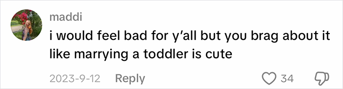 A social media comment from maddie regarding a new trend about blue-collar husbands. A social media comment from maddie regarding a new trend about blue-collar husbands.