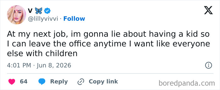 A meme queen post showing a relatable therapy session with jokes about lying about having a kid to leave work.