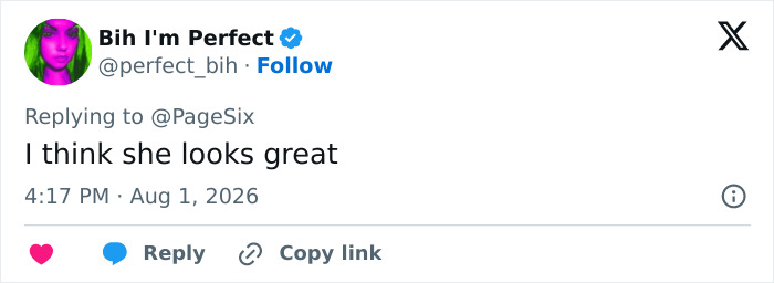 Screenshot of a tweet complimenting a reality star's daughter after her 50lb weight loss using a popular substance. Screenshot of a tweet complimenting a reality star's daughter after her 50lb weight loss using a popular substance.