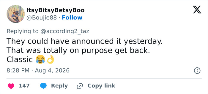 A tweet about Meghan Markle's critics discussing Karma on her birthday. A tweet about Meghan Markle's critics discussing Karma on her birthday.