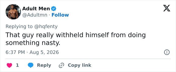 A screenshot of a social media comment about a Rihanna and A$AP Rocky video, sparking uproar online. A screenshot of a social media comment about a Rihanna and A$AP Rocky video, sparking uproar online.