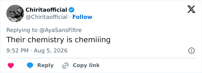 A social media post about Rihanna and A$AP Rocky's chemistry, referring to their video that sparked uproar online. A social media post about Rihanna and A$AP Rocky's chemistry, referring to their video that sparked uproar online.