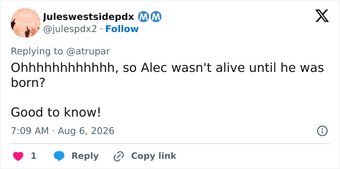 Screenshot of a tweet by Juleswestsidepdx questioning JD Vance's casual comment about his newborn son. Screenshot of a tweet by Juleswestsidepdx questioning JD Vance's casual comment about his newborn son.
