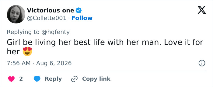 A screenshot of a social media comment about a Rihanna and A$AP Rocky video, sparking uproar online. A screenshot of a social media comment about a Rihanna and A$AP Rocky video, sparking uproar online.