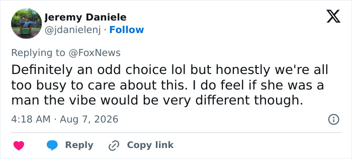 Tweet by Jeremy Daniele calling the politician's background choice odd in the livestreamed meeting scandal. Tweet by Jeremy Daniele calling the politician's background choice odd in the livestreamed meeting scandal.