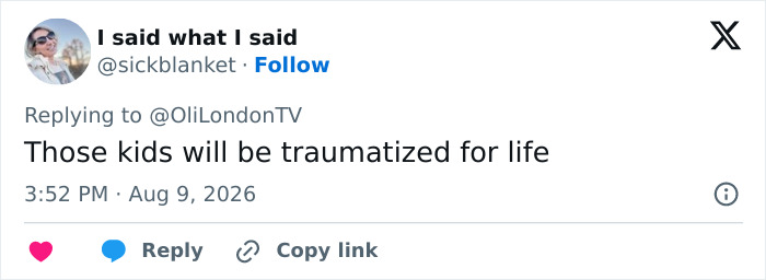 Another tweet about Perez Hilton's significant injuries and forthcoming surgery, expressing concern for the children's trauma. Another tweet about Perez Hilton's significant injuries and forthcoming surgery, expressing concern for the children's trauma.