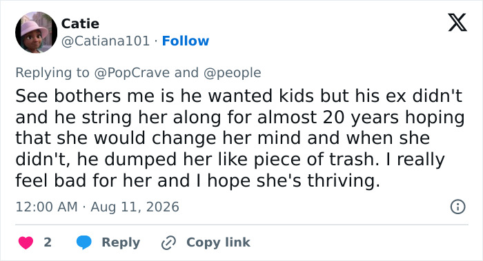 Screenshot of a fan's tweet about Jon Hamm's past relationships and expecting a child. Screenshot of a fan's tweet about Jon Hamm's past relationships and expecting a child.
