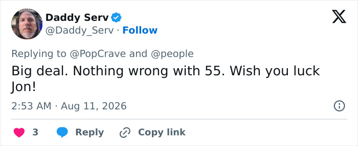 Fans are skeptical about Jon Hamm expecting his first child. Twitter user comments that there is nothing wrong with his age. Fans are skeptical about Jon Hamm expecting his first child. Twitter user comments that there is nothing wrong with his age.