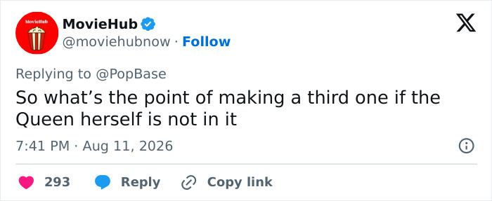 A tweet questioning The Princess Diaries 3 return without the legendary actress. A tweet questioning The Princess Diaries 3 return without the legendary actress.