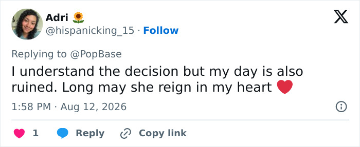 Tweet expressing sorrow over the legendary actress not returning for Princess Diaries 3. Tweet expressing sorrow over the legendary actress not returning for Princess Diaries 3.