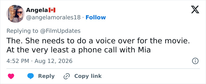 A tweet by Angela suggests a voice over or phone call for Mia in The Princess Diaries 3. A tweet by Angela suggests a voice over or phone call for Mia in The Princess Diaries 3.