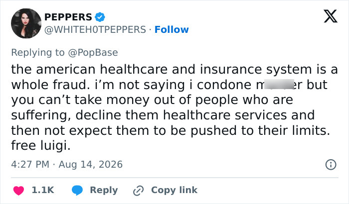 PEPPERS tweet: American healthcare fraud, free Luigi. Major update in Luigi Mangione case. PEPPERS tweet: American healthcare fraud, free Luigi. Major update in Luigi Mangione case.