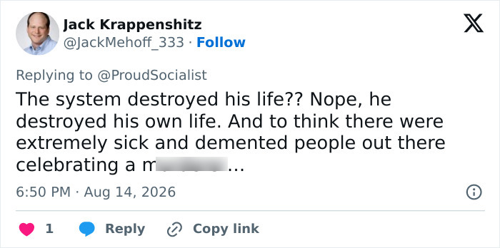 Luigi Mangione case update: A tweet from Jack Krappenshitz discussing the Luigi Mangione attack on UnitedHealthcare CEO. Luigi Mangione case update: A tweet from Jack Krappenshitz discussing the Luigi Mangione attack on UnitedHealthcare CEO.