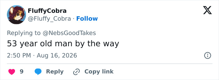 Screenshot of a tweet by FluffyCobra mentioning Alan Ritchson's age in relation to his shirtless moment. Screenshot of a tweet by FluffyCobra mentioning Alan Ritchson's age in relation to his shirtless moment.