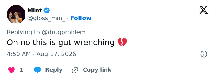 Tweet by Mint expressing heartbreak regarding Hayden Panettiere's boyfriend's criminal past and the investigation. Tweet by Mint expressing heartbreak regarding Hayden Panettiere's boyfriend's criminal past and the investigation.