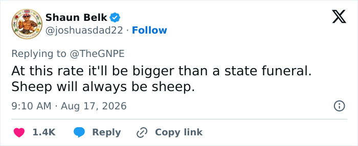 A tweet commenting on the large amount raised by the GoFundMe for the Cambridge professor. A tweet commenting on the large amount raised by the GoFundMe for the Cambridge professor.