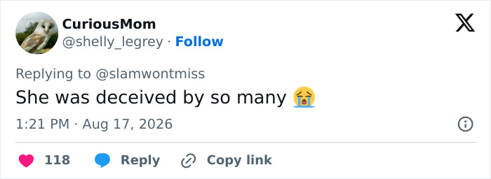 A tweet by CuriousMom, saddened by Hayden Panettiere's final days and how she was allegedly deceived by Hollywood. A tweet by CuriousMom, saddened by Hayden Panettiere's final days and how she was allegedly deceived by Hollywood.