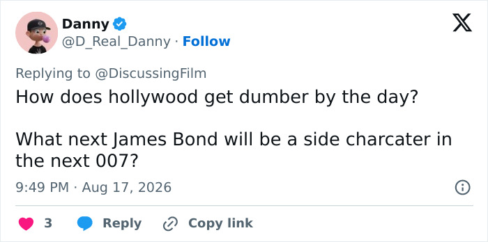 A tweet about Margot Robbie and blockbuster franchise, showing fans turning on a controversial Hollywood star. A tweet about Margot Robbie and blockbuster franchise, showing fans turning on a controversial Hollywood star.