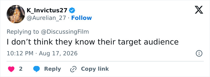 A tweet about Margot Robbie and blockbuster franchise, showing fans turning on a controversial Hollywood star. A tweet about Margot Robbie and blockbuster franchise, showing fans turning on a controversial Hollywood star.