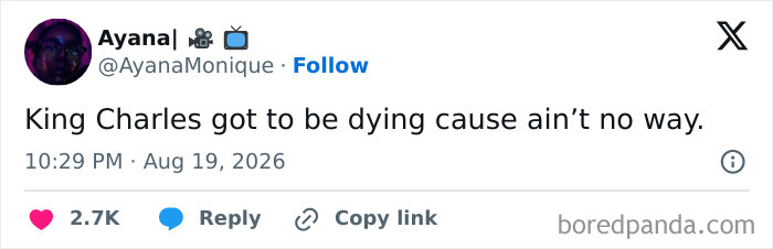 A social media post from Ayana responding to bombshells about Meghan Markle and Prince Harry.