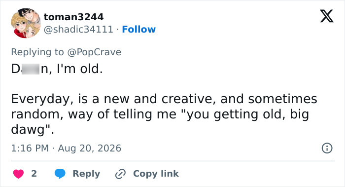 A social media post from tomas3244 shows a reaction to the Child Star's life update, making fans feel old. A social media post from tomas3244 shows a reaction to the Child Star's life update, making fans feel old.