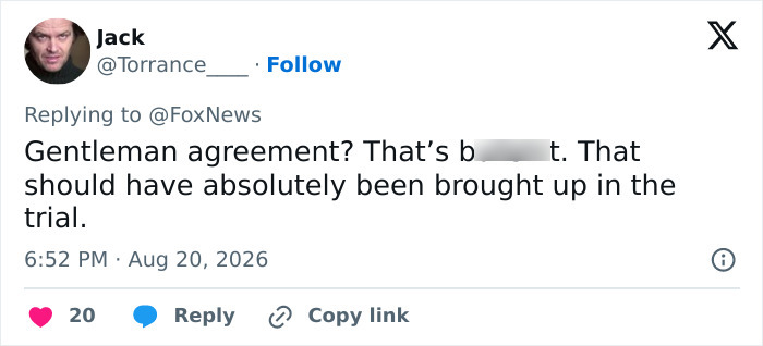 A tweet by Jack criticizing the handling of the Karmelo Anthony case, mentioning unseen evidence and disturbing texts. A tweet by Jack criticizing the handling of the Karmelo Anthony case, mentioning unseen evidence and disturbing texts.
