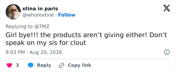 A tweet by xtina in paris criticizing Neutrogena's products after the Hayden Panettiere controversy. A tweet by xtina in paris criticizing Neutrogena's products after the Hayden Panettiere controversy.