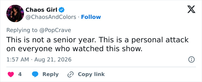 Chaos Girl tweet about the Disney child star from Good Luck Charlie, feeling old after major life update. Chaos Girl tweet about the Disney child star from Good Luck Charlie, feeling old after major life update.