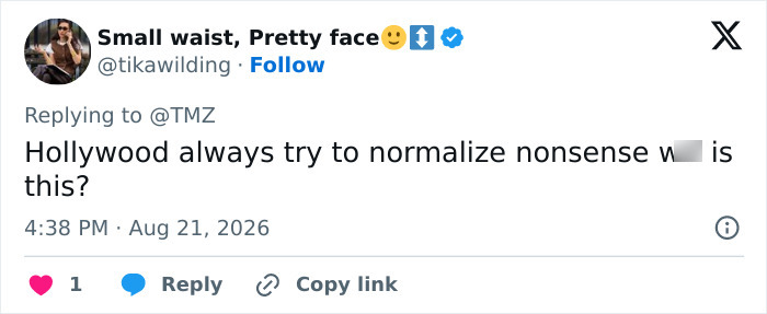 Screenshot of a tweet showing fashion scrutiny about barefoot sandals.