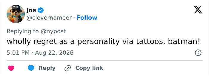A screenshot of a social media post showing the user Joe regretting a mid-flight prank with an airline.