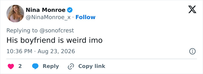 Nina Monroe tweet on Annie Knight's next move causing backlash. Nina Monroe tweet on Annie Knight's next move causing backlash.