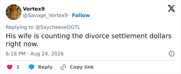 Twitter post commenting on Jed York's divorce settlement dollars after his trailer park arrest. Twitter post commenting on Jed York's divorce settlement dollars after his trailer park arrest.