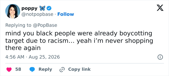 A tweet about Target's apology and a Halloween costume backlash, mentioning a boycott due to racism.
