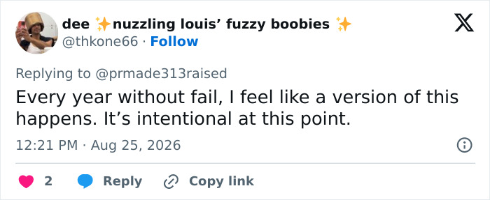 Screenshot of a social media post by user Dee commenting on the recurring nature of Target's racist costume controversies. Screenshot of a social media post by user Dee commenting on the recurring nature of Target's racist costume controversies.
