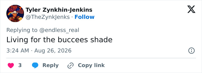 A social media post from Tyler Zynkhin-Jenkins praises Dolly Parton's humor, sparking a funny conspiracy theory. A social media post from Tyler Zynkhin-Jenkins praises Dolly Parton's humor, sparking a funny conspiracy theory.