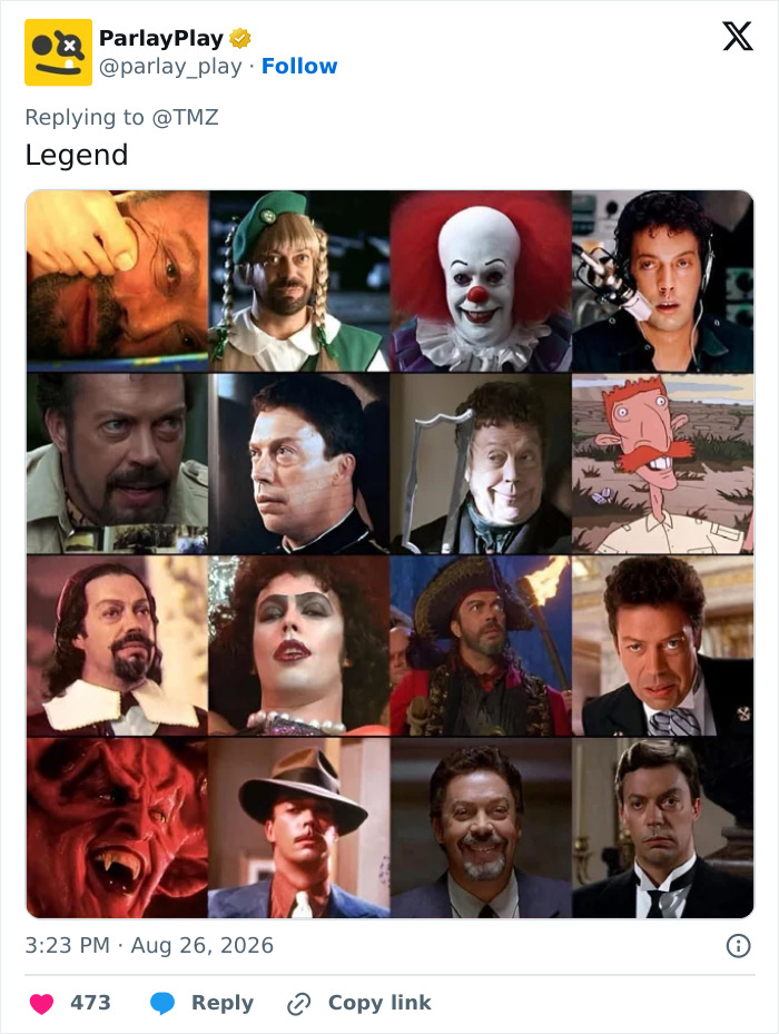Tim Curry, Who Haunted Generations As Pennywise And Redefined Horror As Dr. Frank‑N‑Furter, Passes Away At 80 Tim Curry, Who Haunted Generations As Pennywise And Redefined Horror As Dr. Frank‑N‑Furter, Passes Away At 80