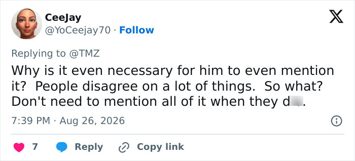Screenshot of a tweet from Ceejay questioning the necessity of Dolly Parton's co-star's mention, sparking backlash. Screenshot of a tweet from Ceejay questioning the necessity of Dolly Parton's co-star's mention, sparking backlash.