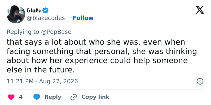 A tweet by blake, @blakecodes_, stating that Dolly Parton's selfless offer to doctors says a lot about who she was. A tweet by blake, @blakecodes_, stating that Dolly Parton's selfless offer to doctors says a lot about who she was.