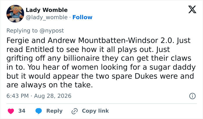 A tweet about the financial aid for Prince Harry and Meghan Markle's UK move. A tweet about the financial aid for Prince Harry and Meghan Markle's UK move.