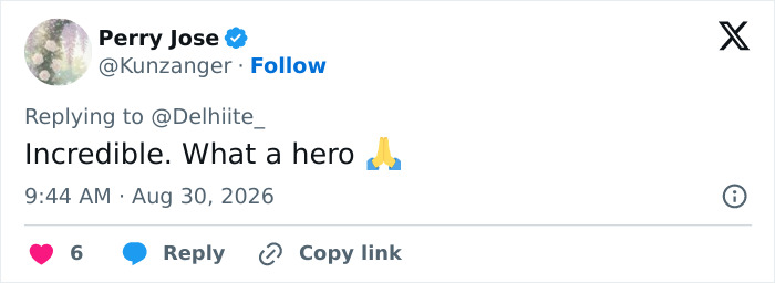 A social media comment expressing admiration for the hero teacher who saves children from Nepal floods, calling him incredible. A social media comment expressing admiration for the hero teacher who saves children from Nepal floods, calling him incredible.