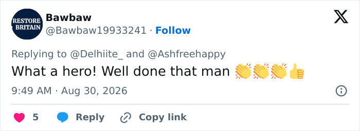 A social media comment applauding the hero teacher for saving children from Nepal floods, with clapping and thumbs-up emojis. A social media comment applauding the hero teacher for saving children from Nepal floods, with clapping and thumbs-up emojis.