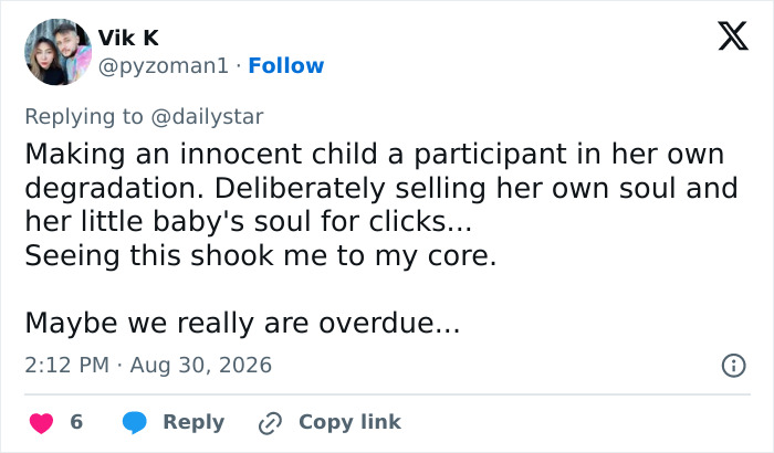 A social media user comments on Bonnie Blue controversial stunts and the mystery of the baby's father. A social media user comments on Bonnie Blue controversial stunts and the mystery of the baby's father.