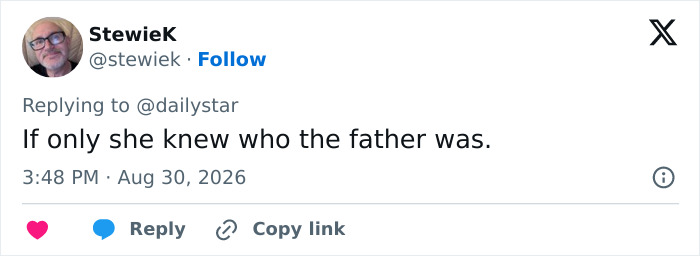 A social media user comments on Bonnie Blue controversial stunts and the mystery of the baby's father. A social media user comments on Bonnie Blue controversial stunts and the mystery of the baby's father.