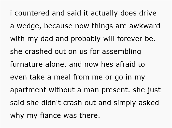 Text snippet about the paranoid mom causing awkwardness and ruining the father-daughter bond after an incident. Text snippet about the paranoid mom causing awkwardness and ruining the father-daughter bond after an incident.