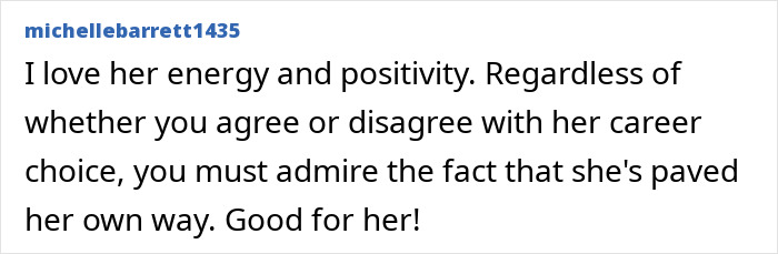 Screenshot of a comment from michellebarrett1435 about a former pastor and adult industry worker's career. Screenshot of a comment from michellebarrett1435 about a former pastor and adult industry worker's career.