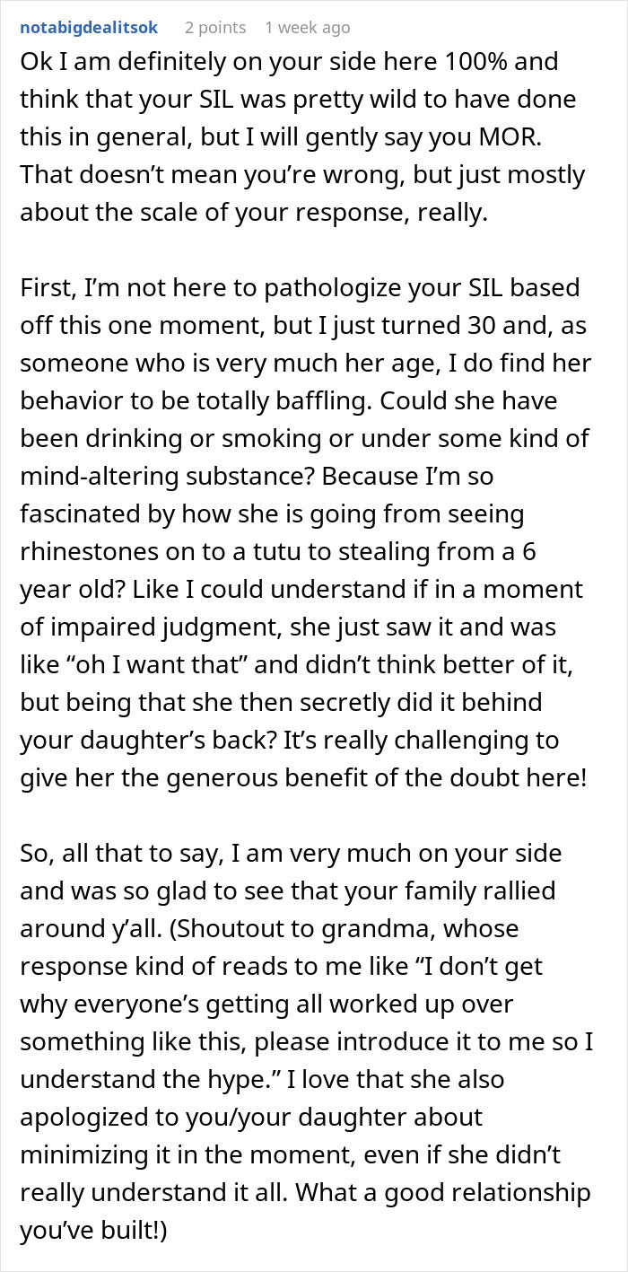 Adult Aunt Thinks It’s Okay To Steal From A Child, Gets Furious When Her Mom Fixes It Adult Aunt Thinks It’s Okay To Steal From A Child, Gets Furious When Her Mom Fixes It