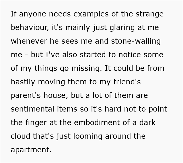 Text describing the man playing friends against each other and his ex-girlfriend sending receipts. Text describing the man playing friends against each other and his ex-girlfriend sending receipts.