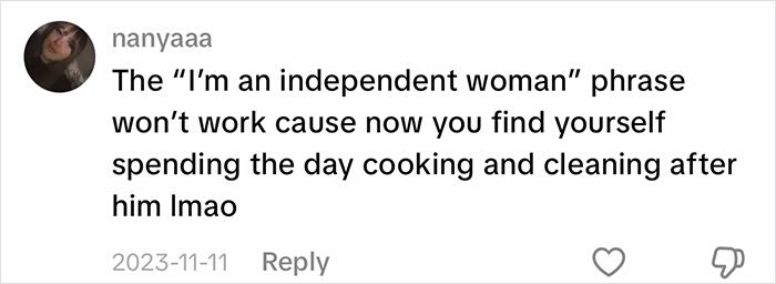 A comment about blue-collar husbands and cooking/cleaning. The trend highlights info women share about their blue-collar husbands. A comment about blue-collar husbands and cooking/cleaning. The trend highlights info women share about their blue-collar husbands.