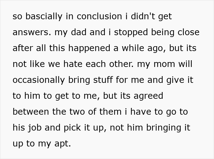 Text explaining a woman's strained father-daughter bond, highlighting the impact of a paranoid mom. Text explaining a woman's strained father-daughter bond, highlighting the impact of a paranoid mom.